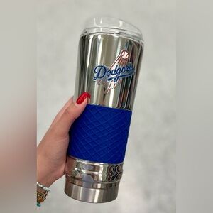 Dodgers Stainless Steel Tumbler with Blue Grip